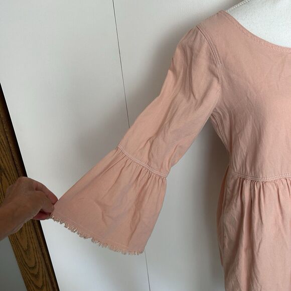 Anthropologie Holding Horses Lilibet Dip Dyed Ombre Relaxed Boho Dress Size 4 - Picture 9 of 11